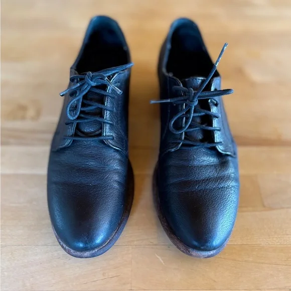 Frye Oxford Leather Loafers-Black - Picture 1 of 6